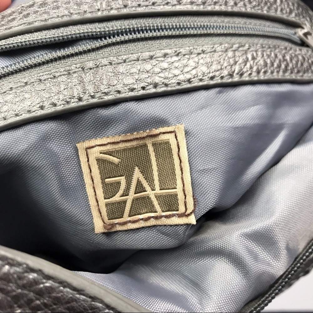 GAL Vegan Pebbled Leather Snakeskin Patchwork Bag - Picture 7 of 7